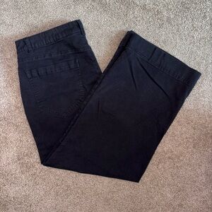 Old Navy Black Wide Leg Chino Pants